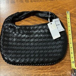 Urban Outfitters Black Braided Shoulder Bag